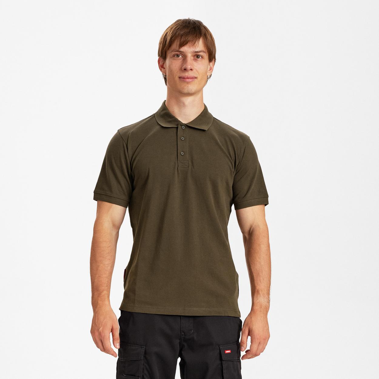 ENGEL Extend Poloshirt in Forest Green, Größe XS