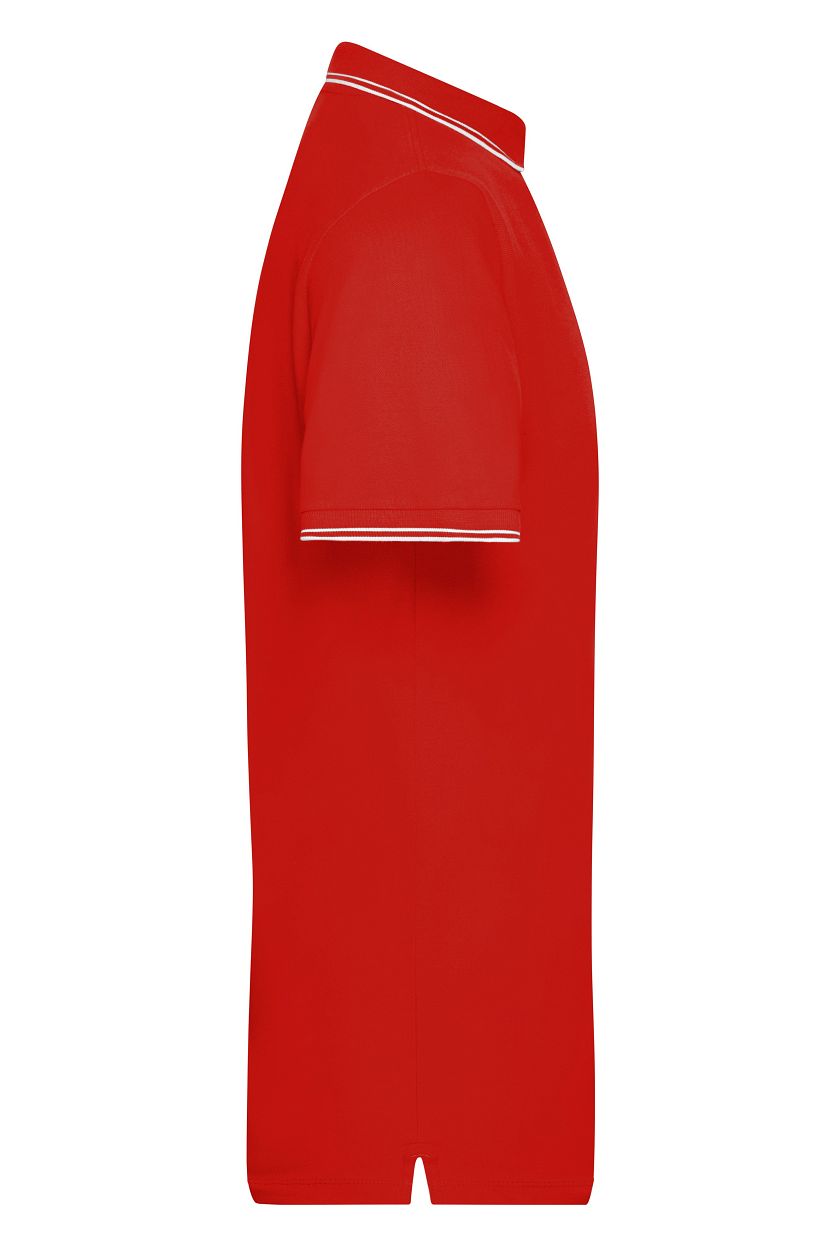 Men's Polo "JN986" in Tomato/White, Größe 3XL - Daiber