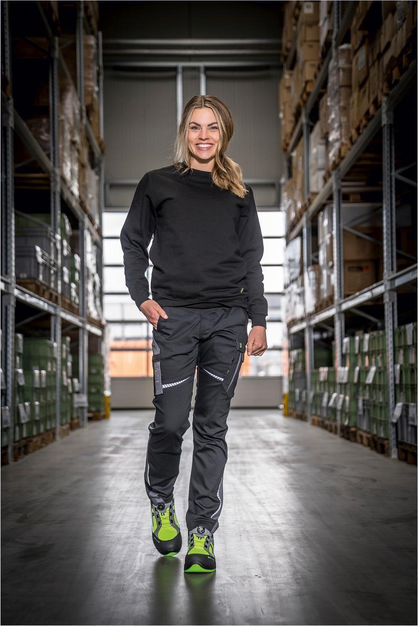 Rundhals-Sweater "Alex" Classic Line Schwarz LWSR, Gr. 2XL von Leibwächter