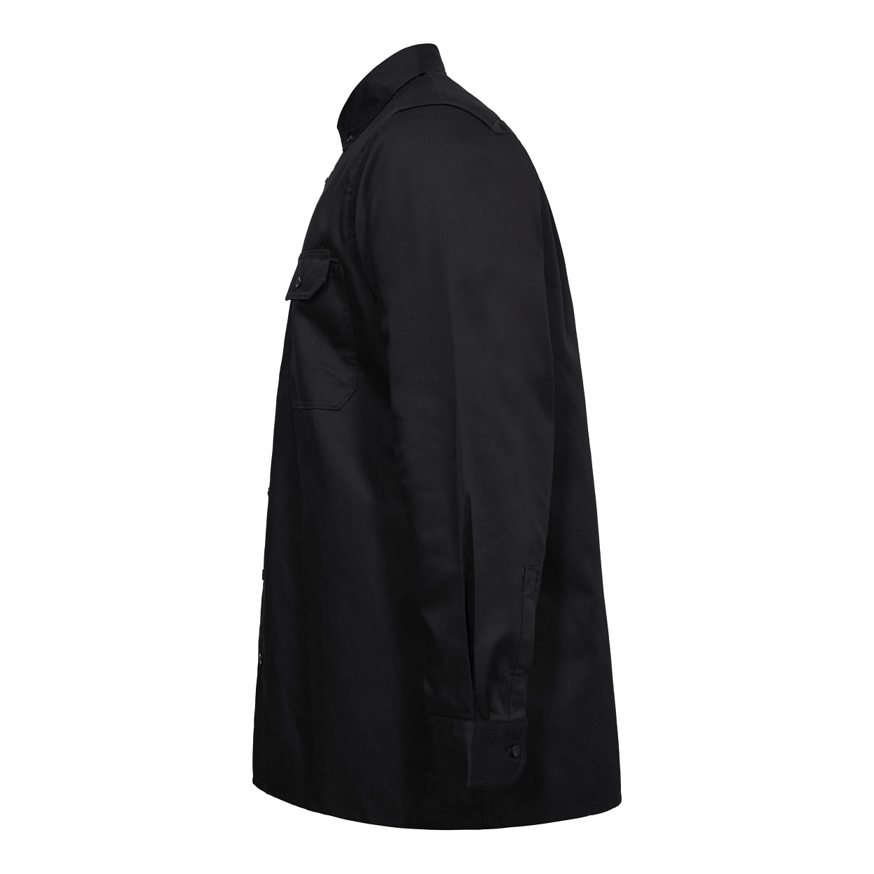 ENGEL Extend langärmliges Herrenhemd in Schwarz, Größe 49/50