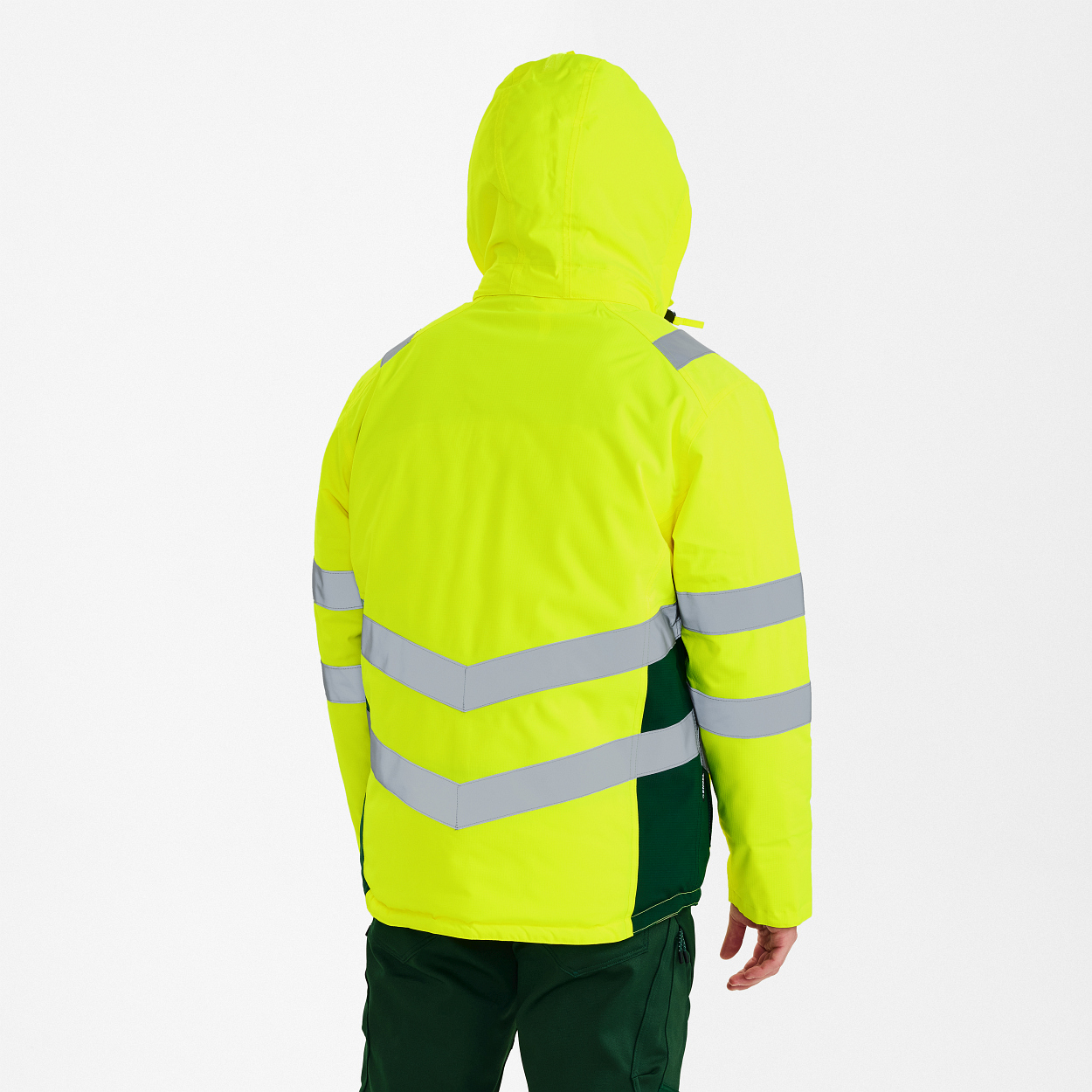 ENGEL Safety Winterjacke in Gelb/Grün, Größe XS