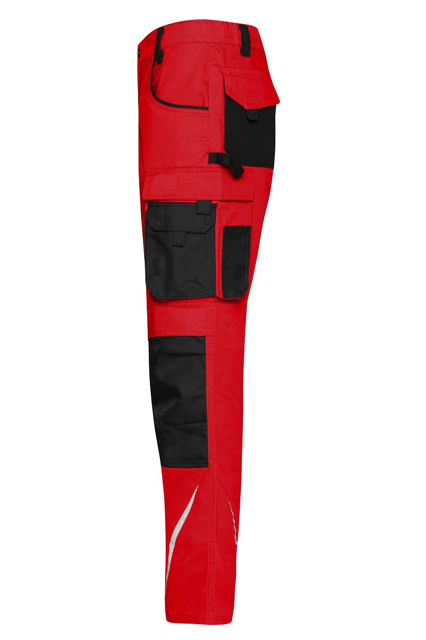 Workwear Pants - STRONG - "JN832" in Red/Black, Größe 110 - Daiber