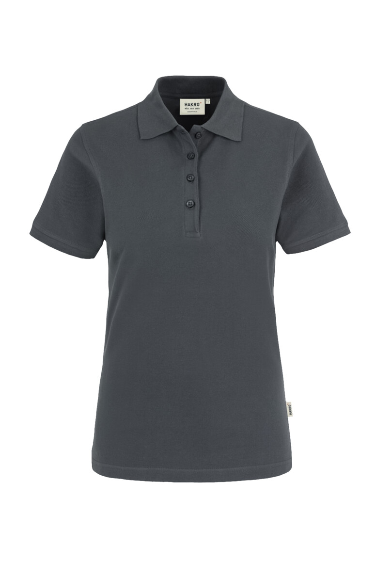 HAKRO 110 Damen Poloshirt Classic in Anthrazit, Größe 3XL