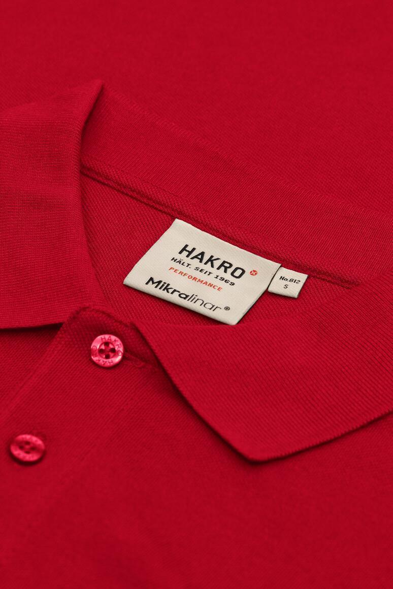 HAKRO 812 Pocket-Poloshirt MIKRALINAR® in Rot, Größe 6XL