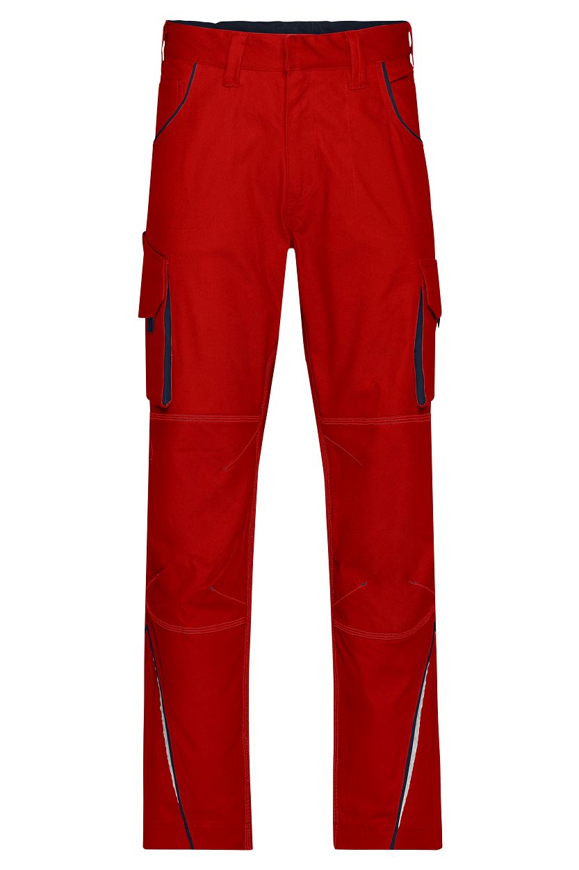 Workwear Pants - COLOR - "JN847" in Red/Navy, Größe 62 - Daiber