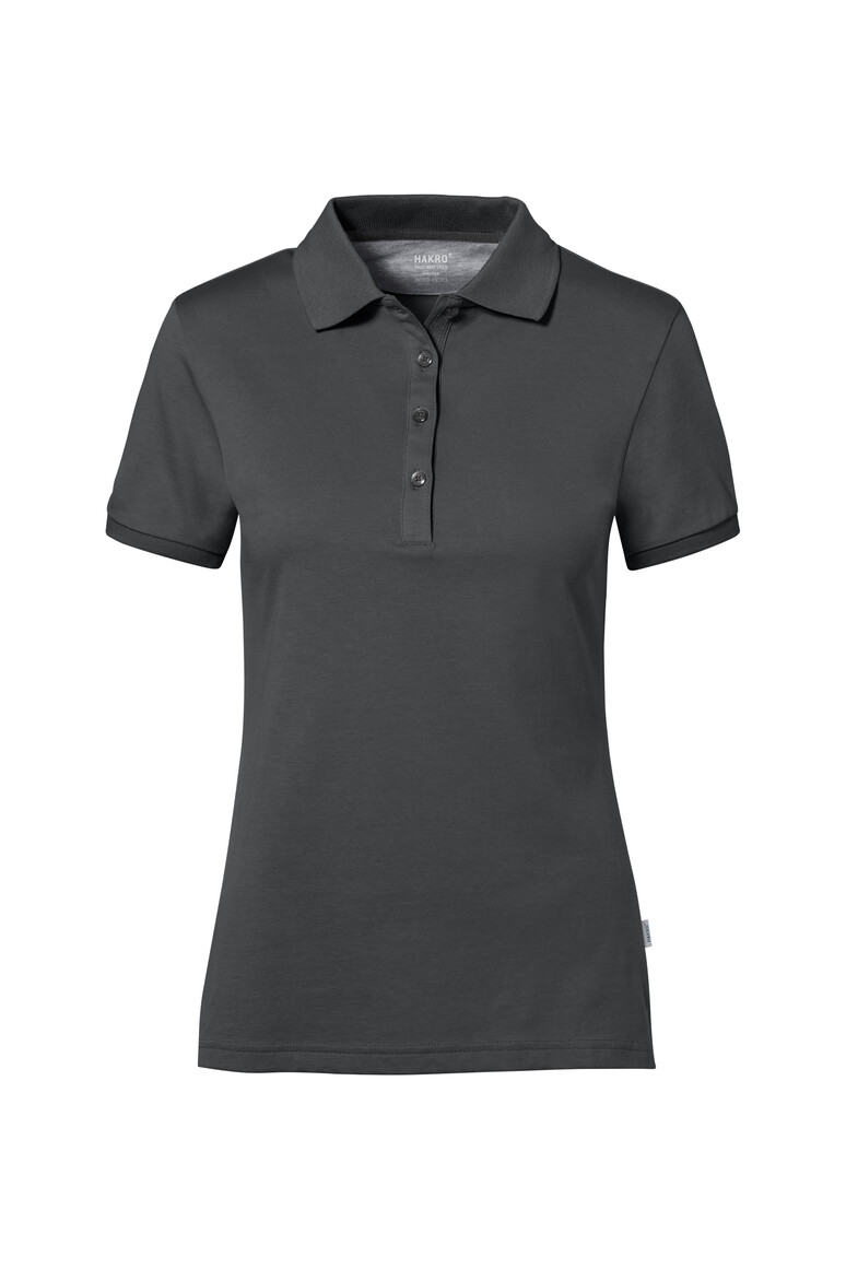 HAKRO 214 COTTON TEC® Damen Poloshirt in Anthrazit, Größe 3XL