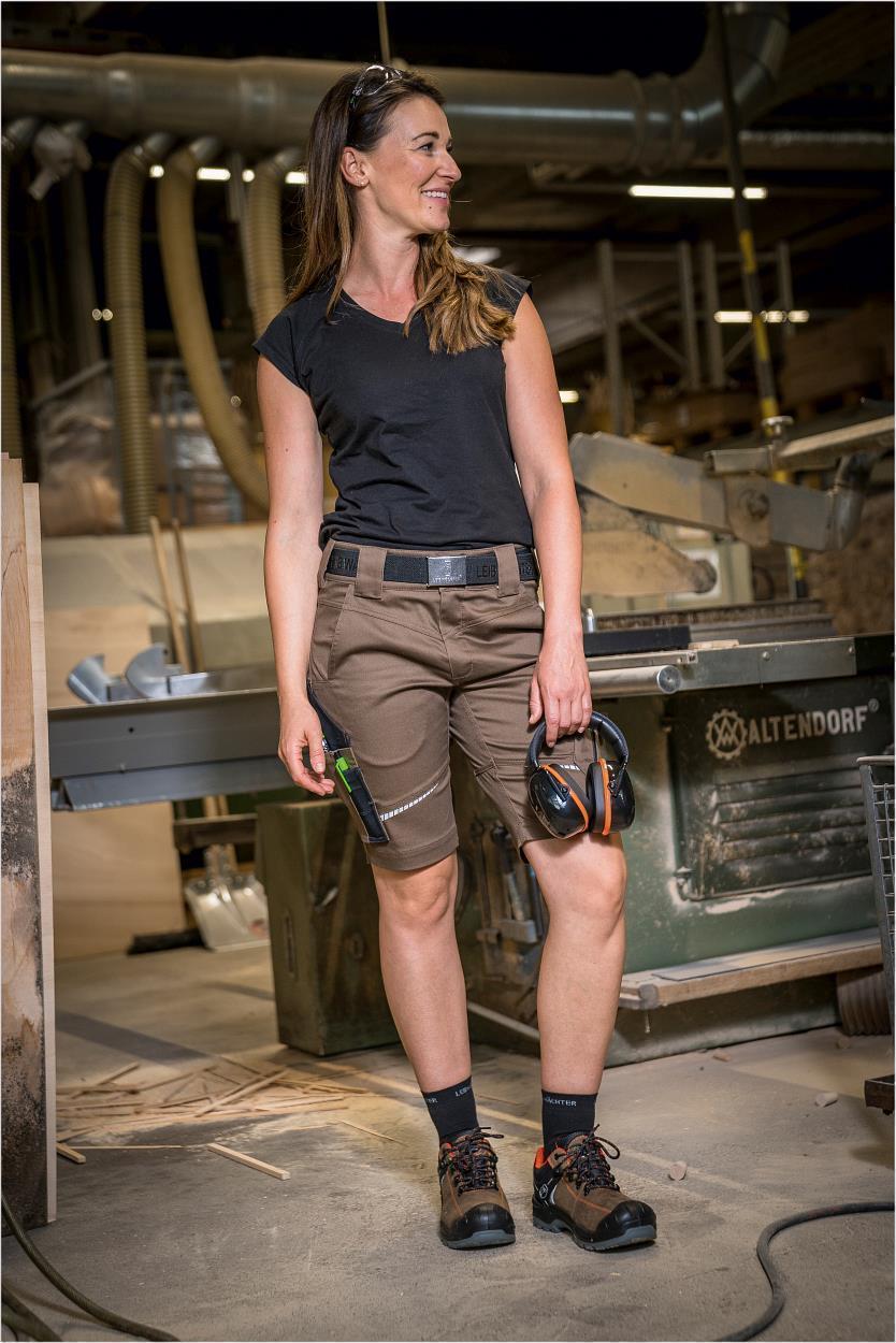 Damen T-Shirt "Lisa" Flex Line Schwarz FLXDT, Gr. 52 von Leibwächter