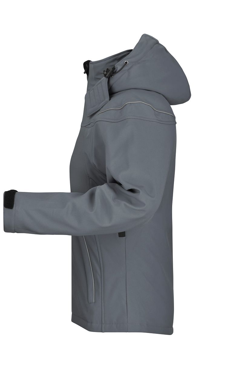 Ladies' Winter Softshell Jacket "JN1001" in Carbon, Größe 2XL - Daiber