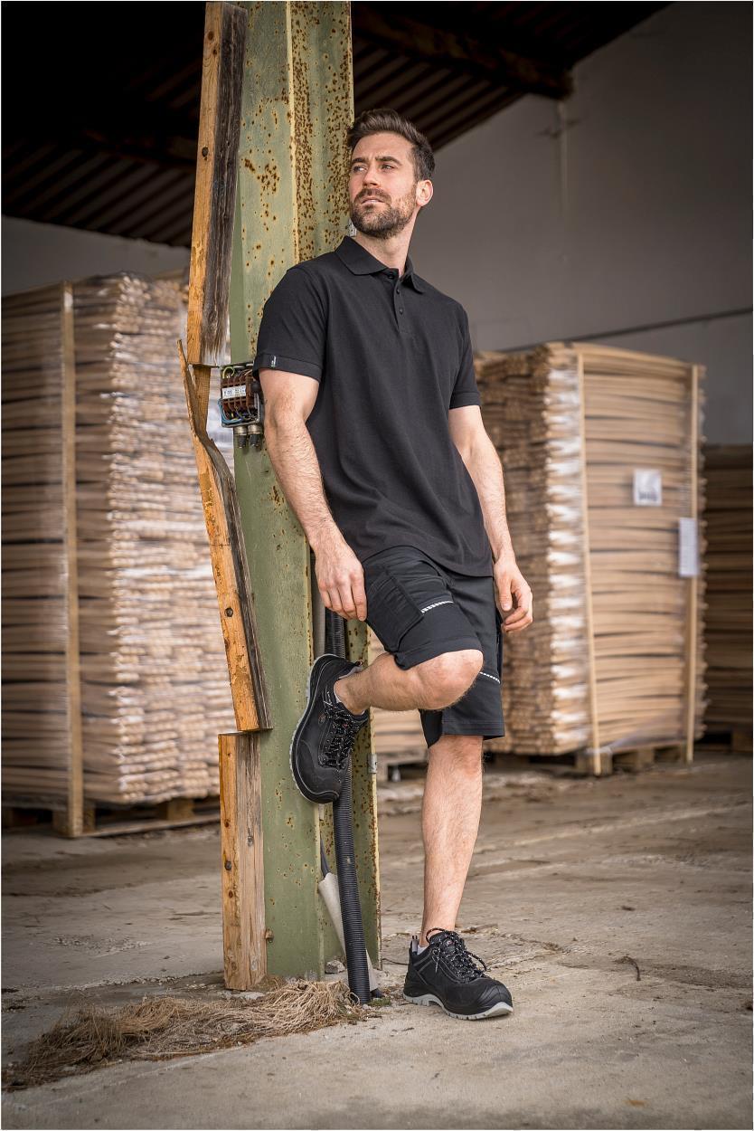 Polo-Shirt Andi LWU05 Classic Line in Schwarz, Gr. 7XL von Leibwächter