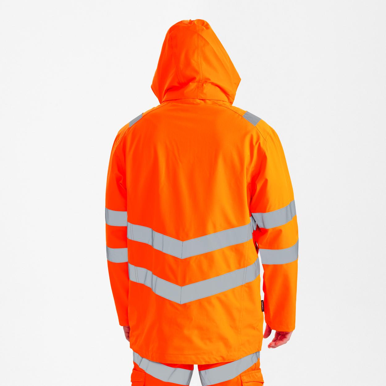 ENGEL Safety Shellparka in Hi-vis Orange, Größe XS