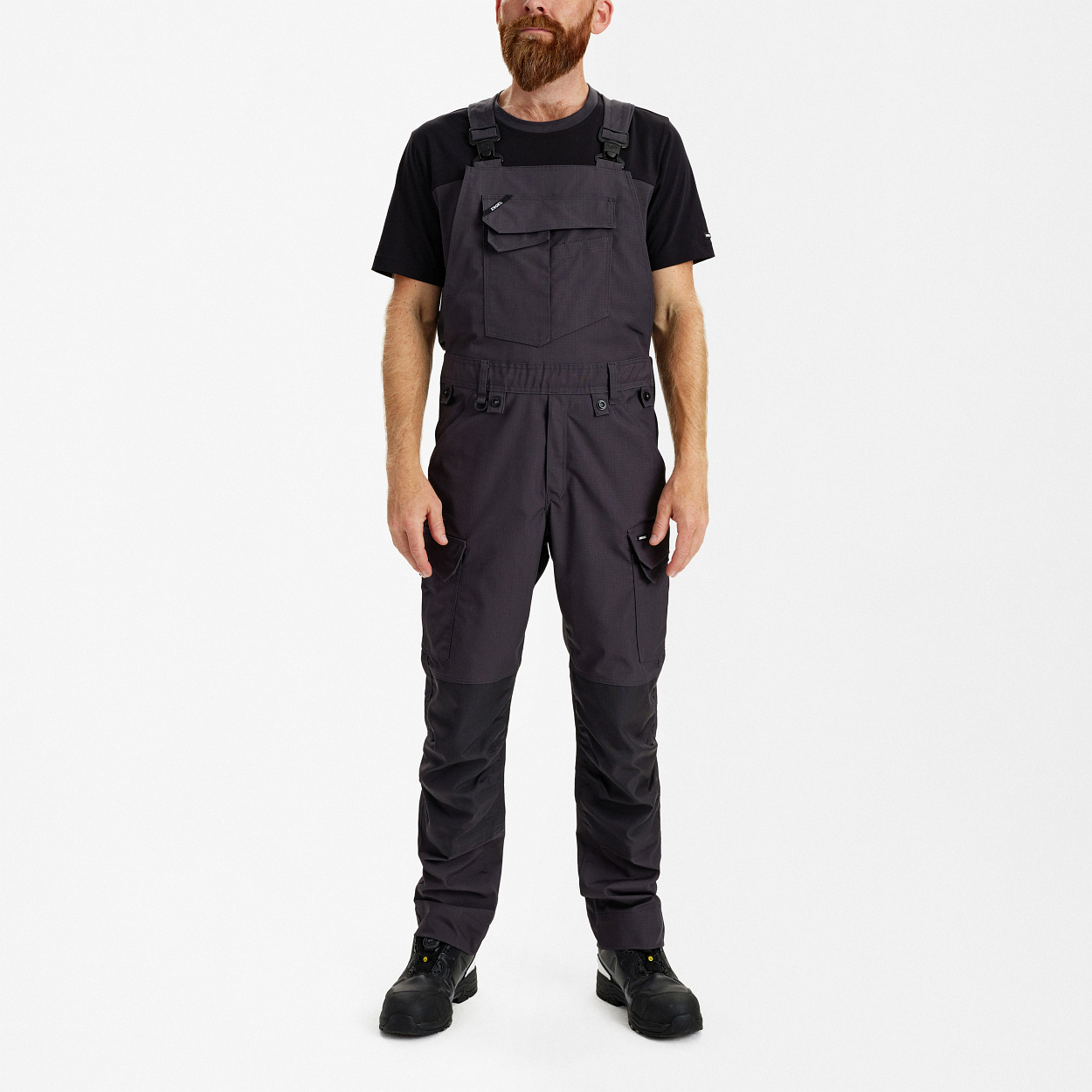 ENGEL Entire Latzhose mit Stretch in Anthrazit Grau, Größe 26