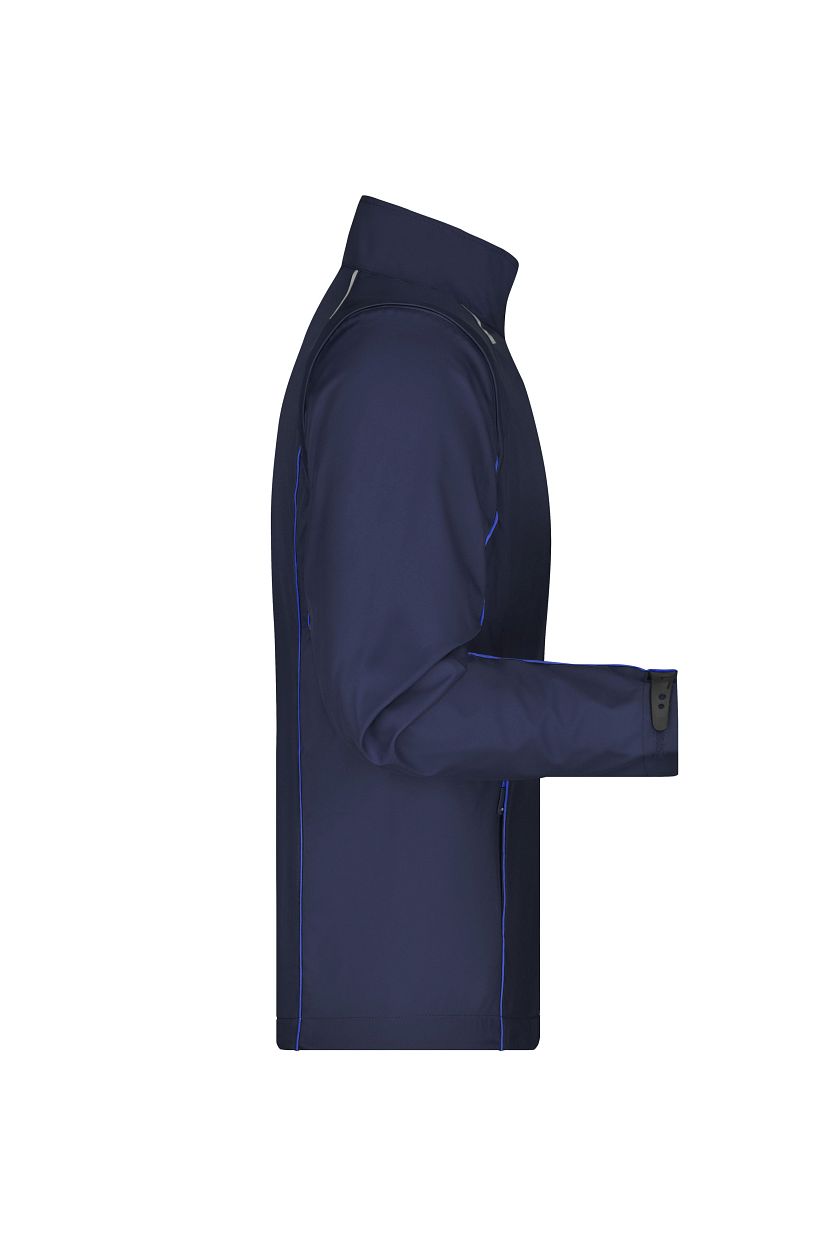 Men's Zip-Off Softshell Jacket "JN1122" in Navy/Royal, Größe 3XL - Daiber