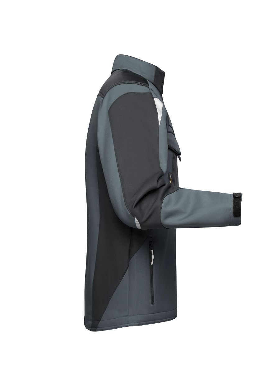 Workwear Softshell Jacket - STRONG - "JN844" in Carbon/Black, Größe 6XL - Daiber