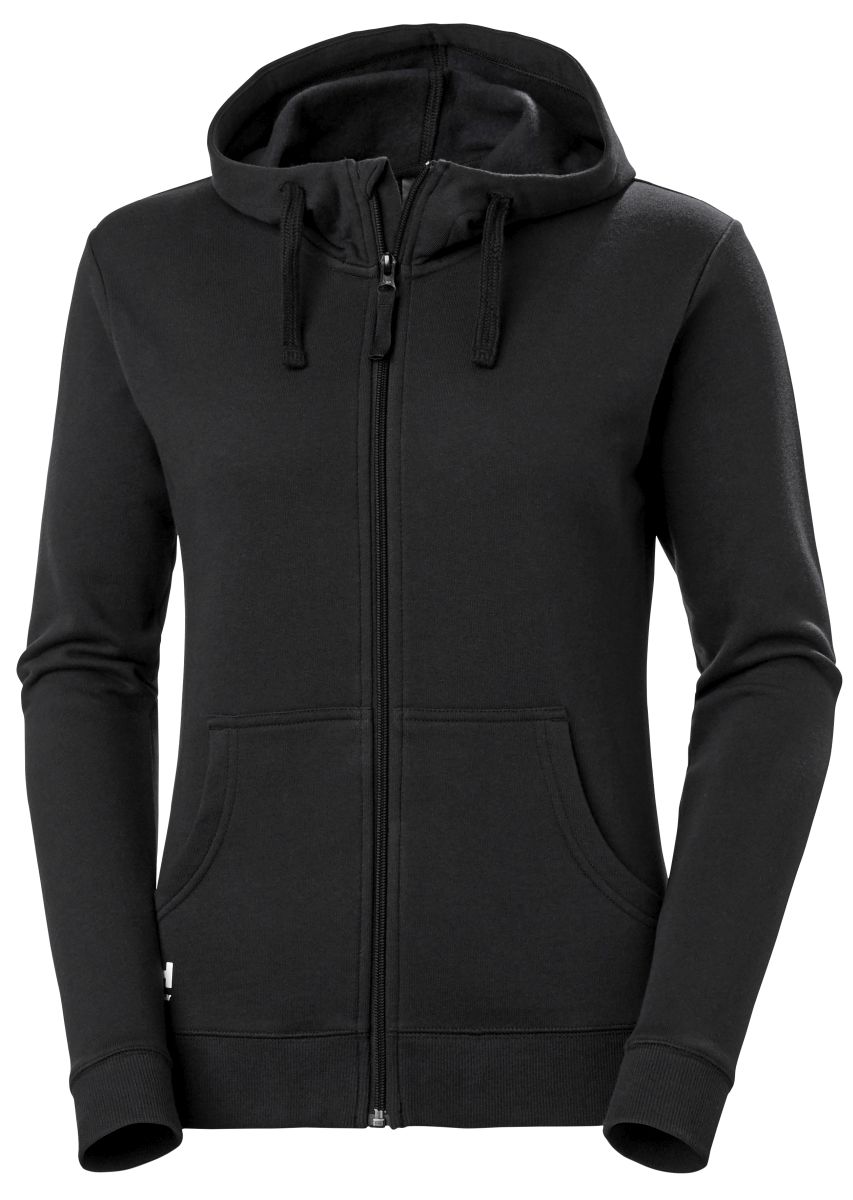 Damen Zip Hoodie Manchester in Black, Gr. XS von Helly Hansen Workwear