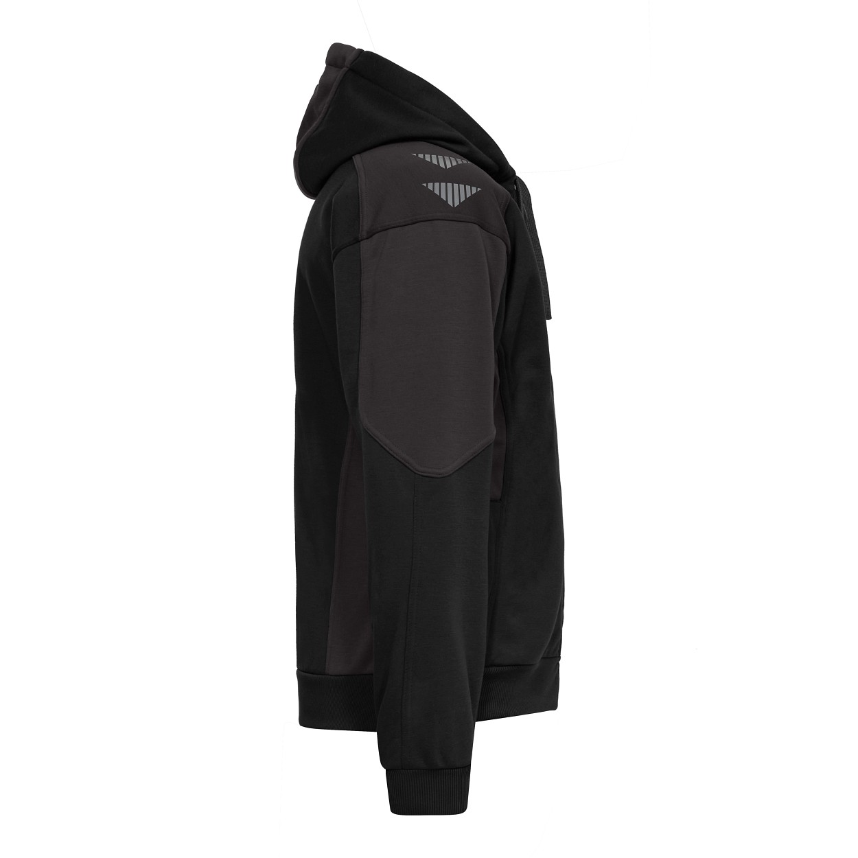 ENGEL Galaxy Sweatcardigan mit Kapuze in Schwarz/Anthrazit Grau, Größe XS