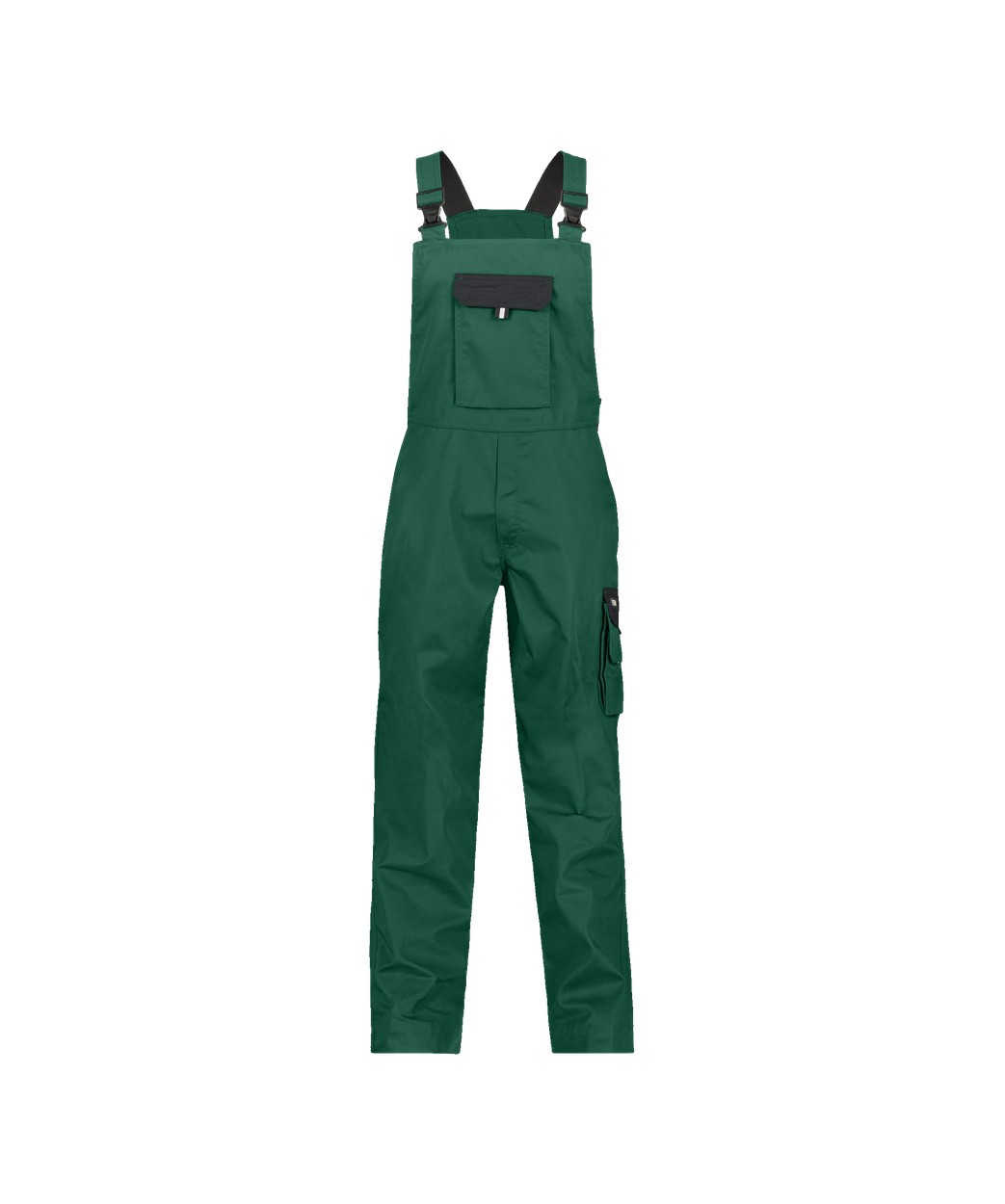 Zweifarbige Arbeitslatzhose "DASSY® Calais" in FLASCHENGRÜN/SCHWARZ, Größe 58 - langer Schritt PESCO61