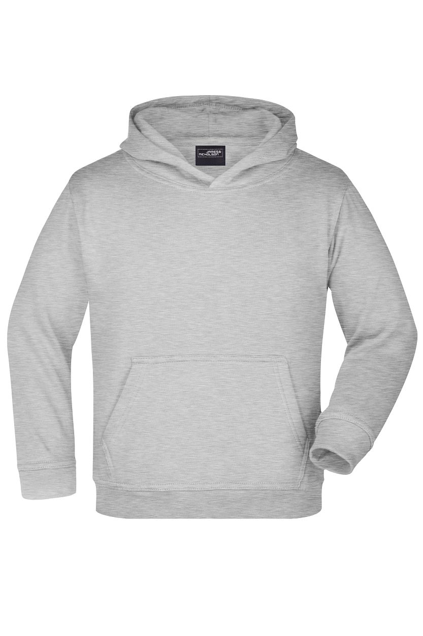 Hooded Sweat Junior "JN047K" in Grey-Heather, Größe 2XL - Daiber