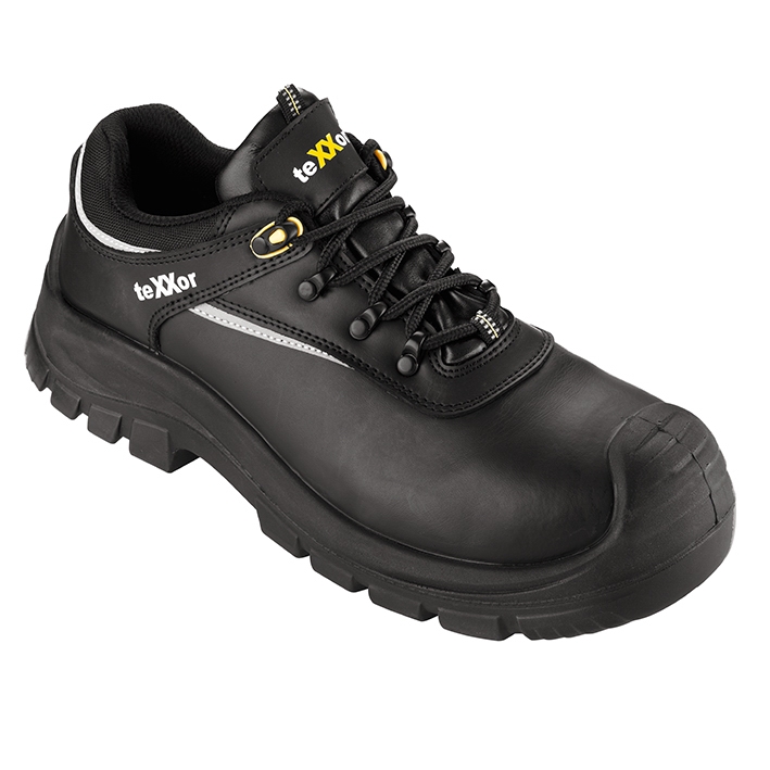 teXXor® S3-Sicherheitshalbschuhe COLMAR in Schwarz, Gr. 47