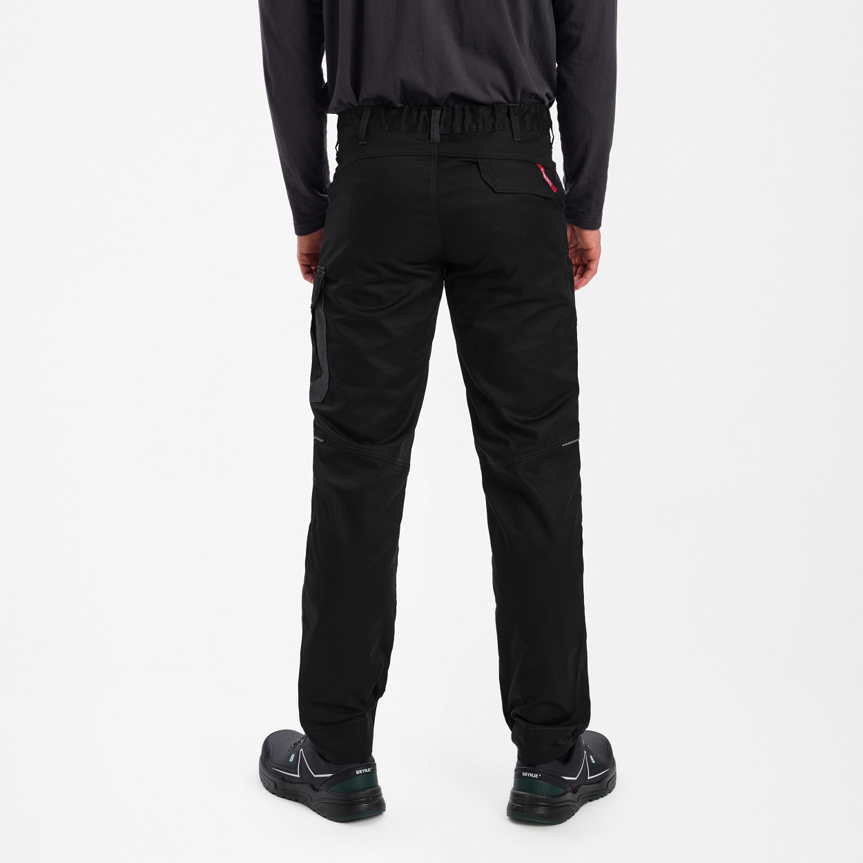 Venture Servicehosen in Schwarz/Anthrazit Grau, Größe 26