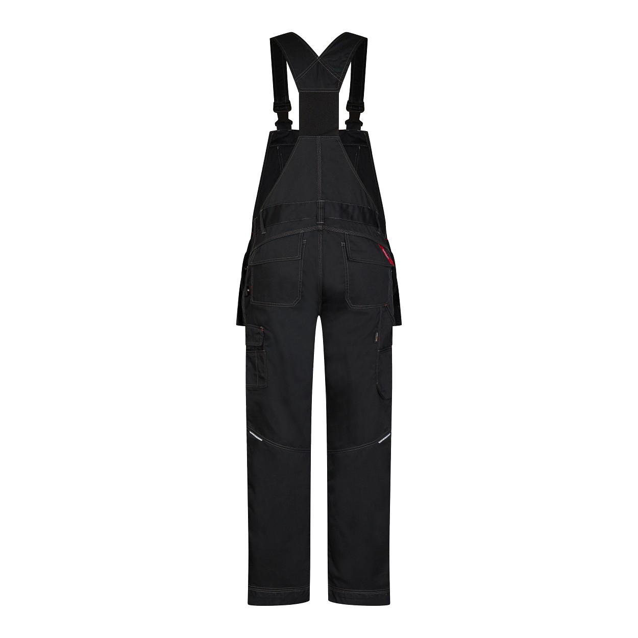ENGEL Combat Latzhose mit Holstertaschen in Schwarz, Größe 54