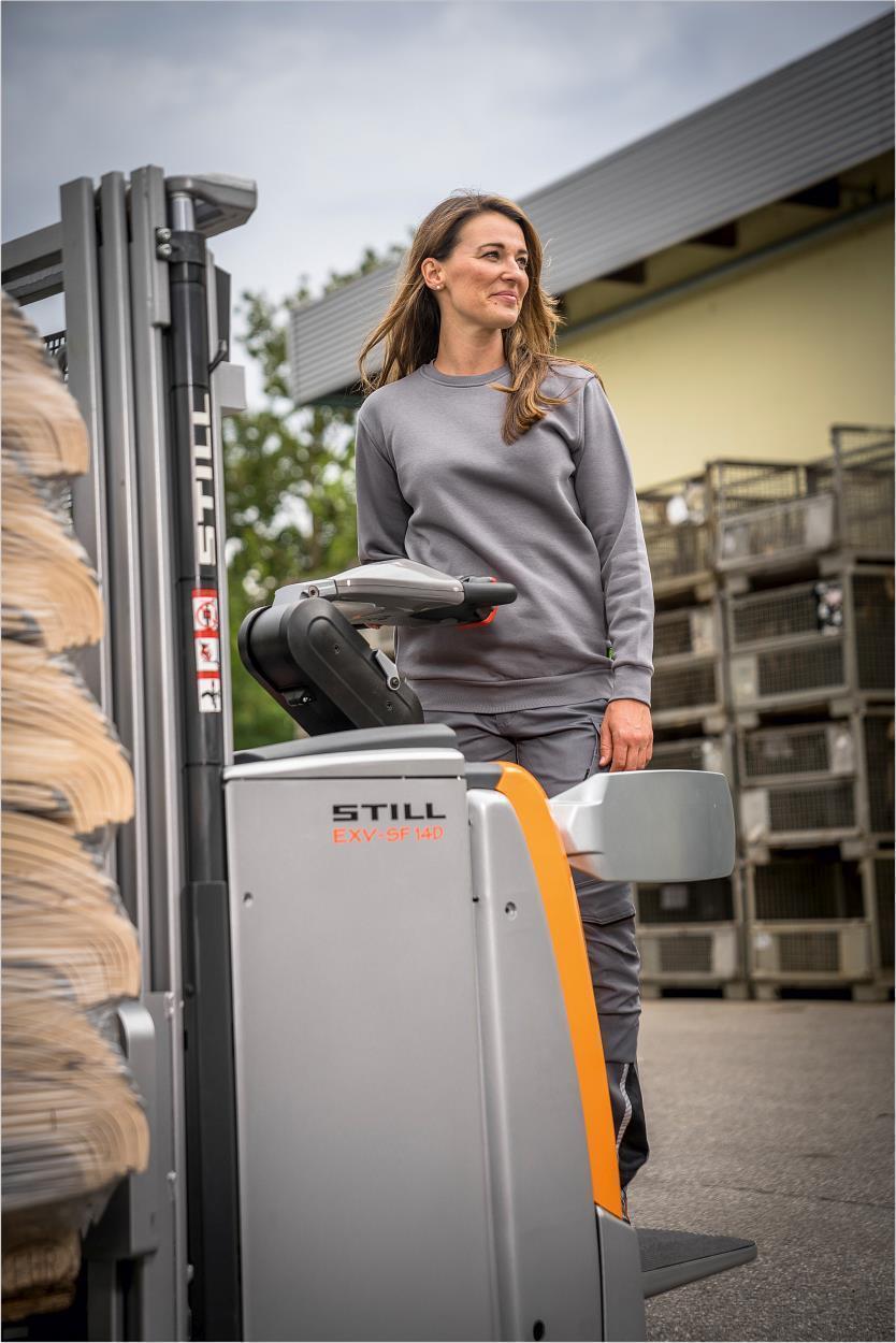 Rundhals-Sweater "Alex" Classic Line Grau LWSR, Gr. 2XL von Leibwächter