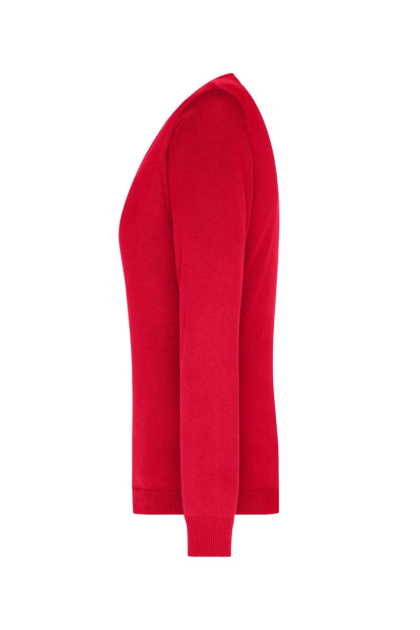 Ladies' V-Neck Pullover "JN658" in Red, Größe 2XL - Daiber