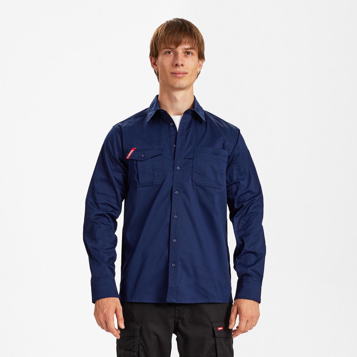 ENGEL Extend Hemd mit Stretch in Blue Ink, Größe XS