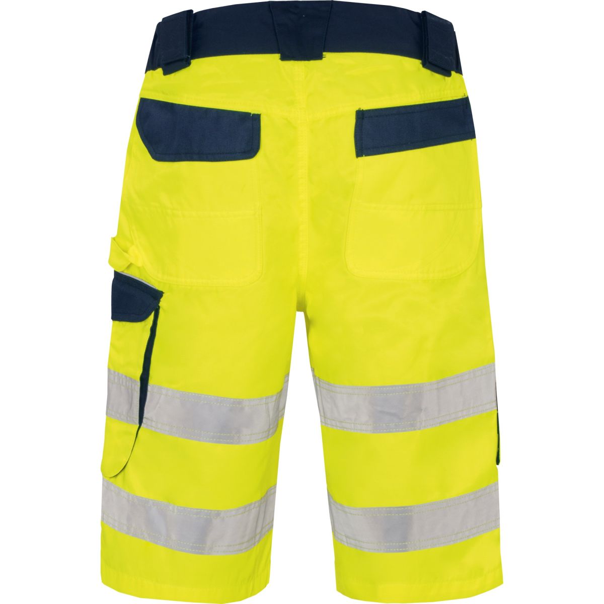 Warnschutz-Kontrast-Short leuchtgelb-marine von Vizwell