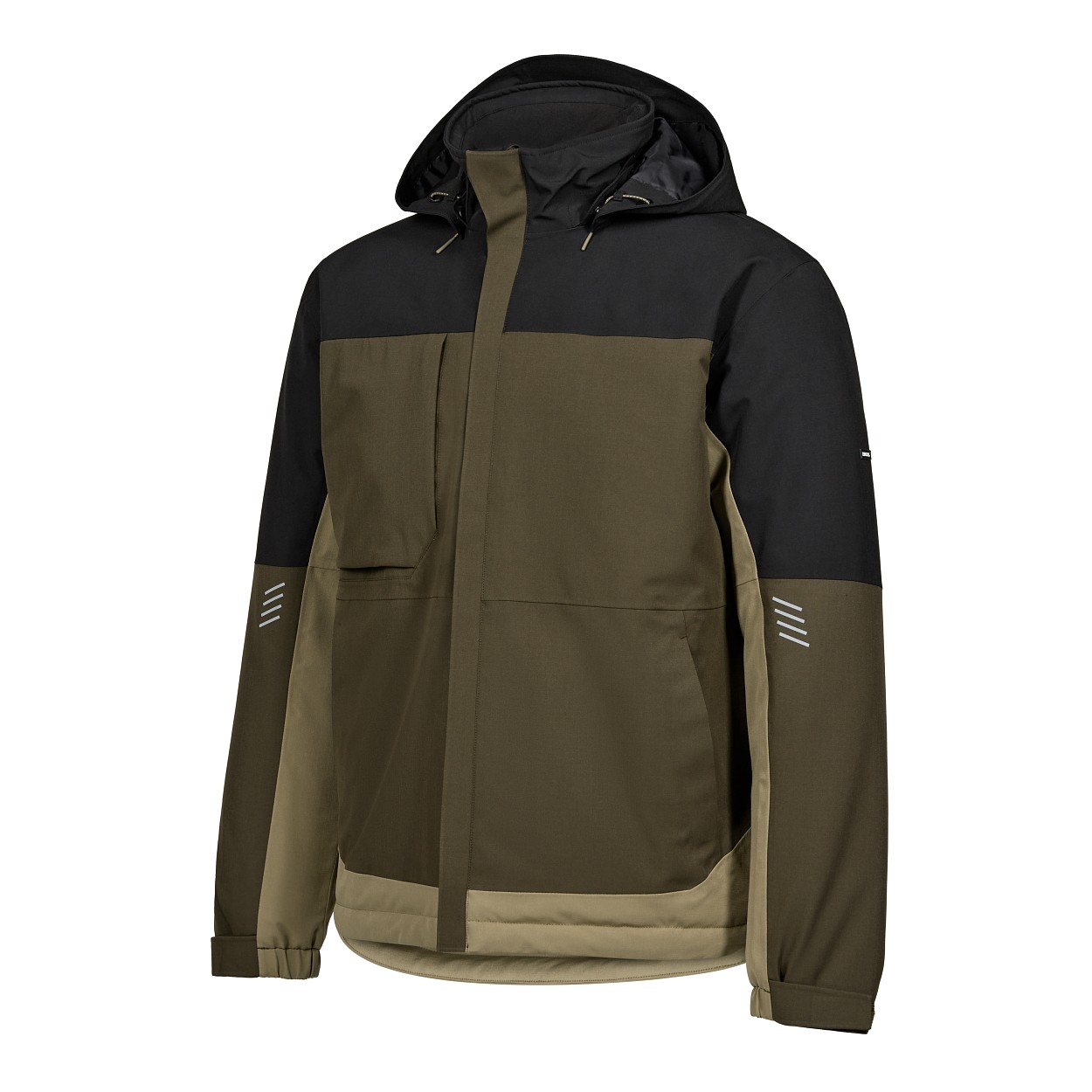 ENGEL Entire Winterjacke in Forest Green/Schwarz, Größe XS