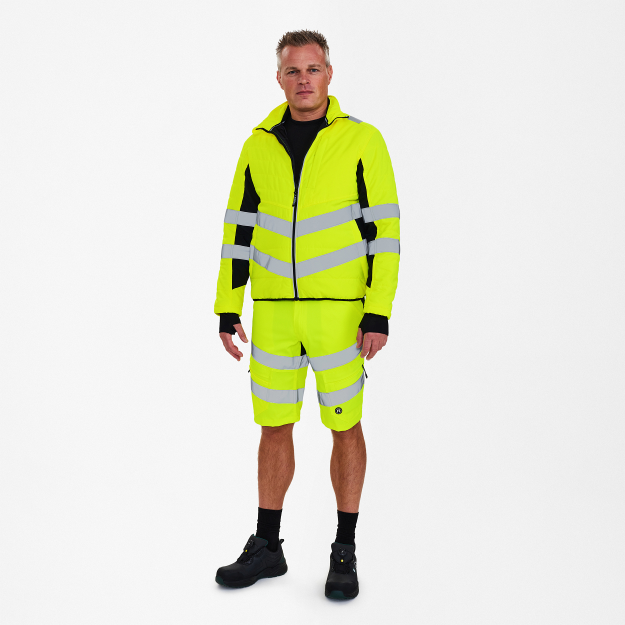 ENGEL Safety Stepp-Jacke in Gelb/Schwarz, Größe XS