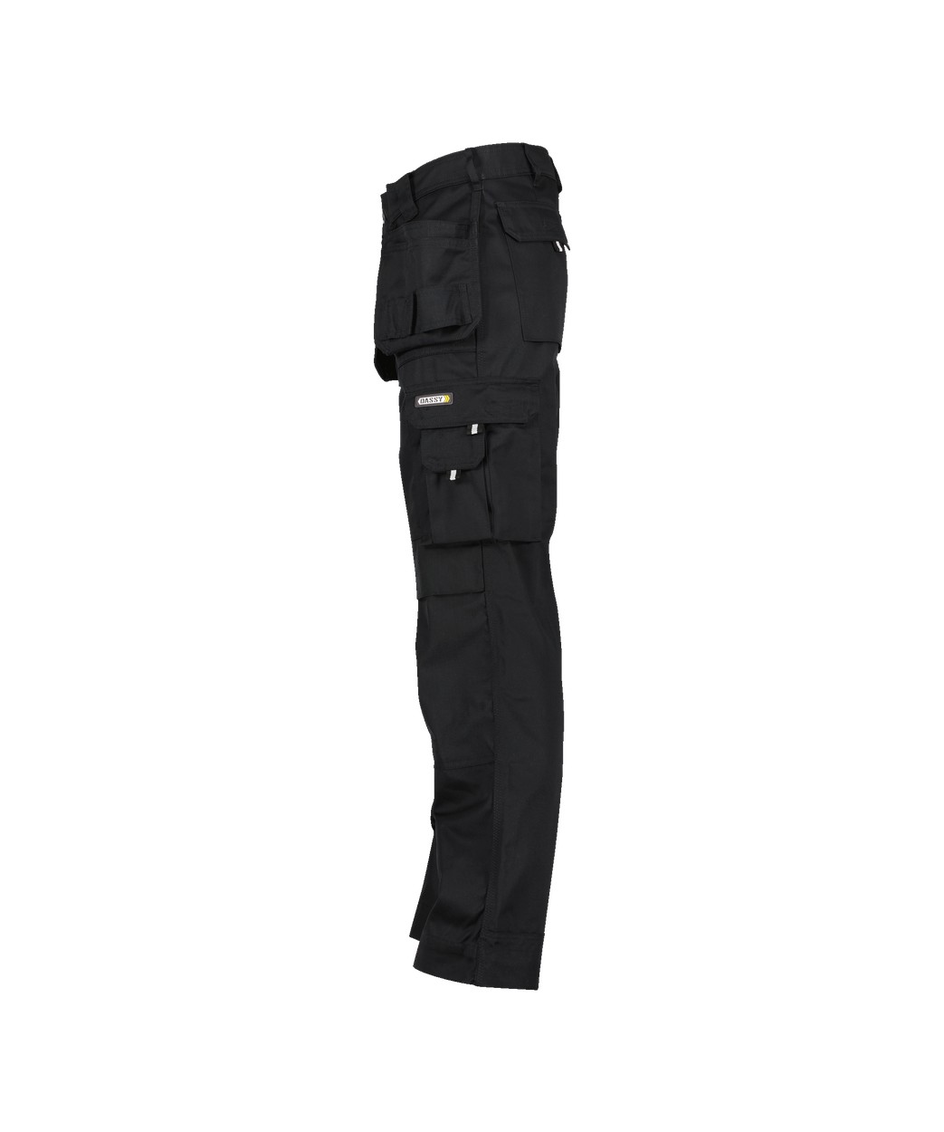 Arbeitshose mit Holstertaschen und Kniepolstertaschen "DASSY® Oxford" in SCHWARZ, Größe 58 - langer Schritt PESCO61