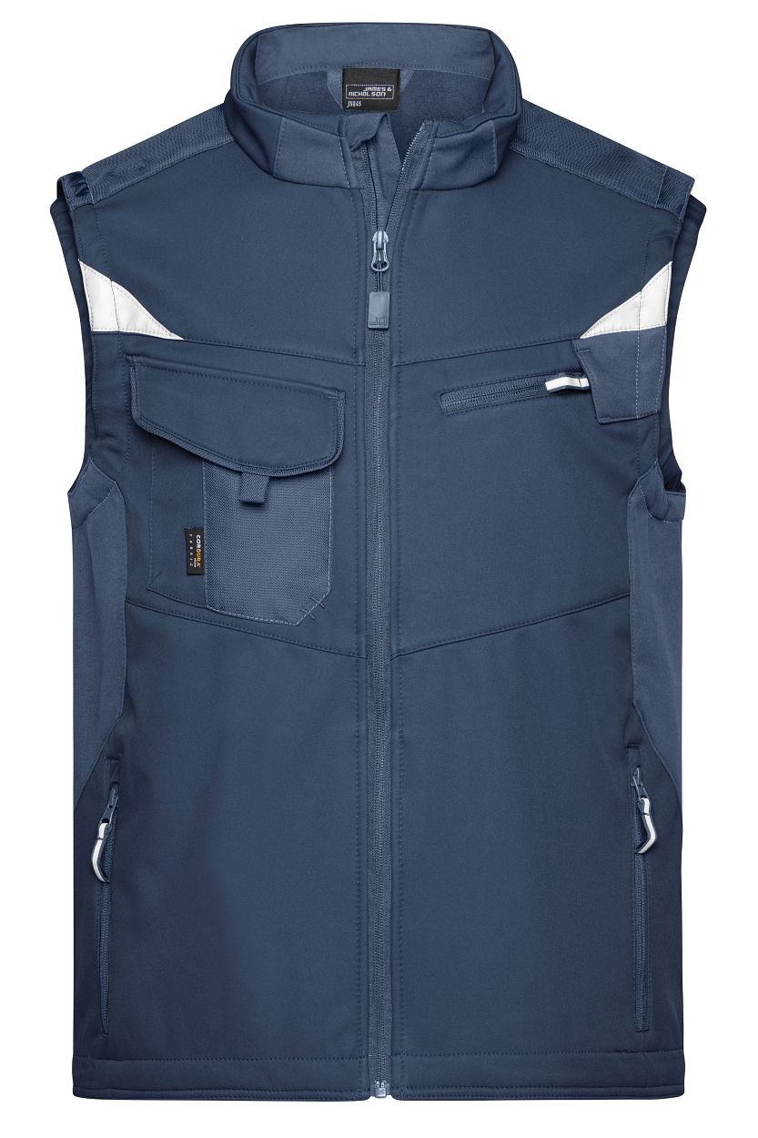Workwear Softshell Vest - STRONG - "JN845" in Navy/Navy, Größe 6XL - Daiber