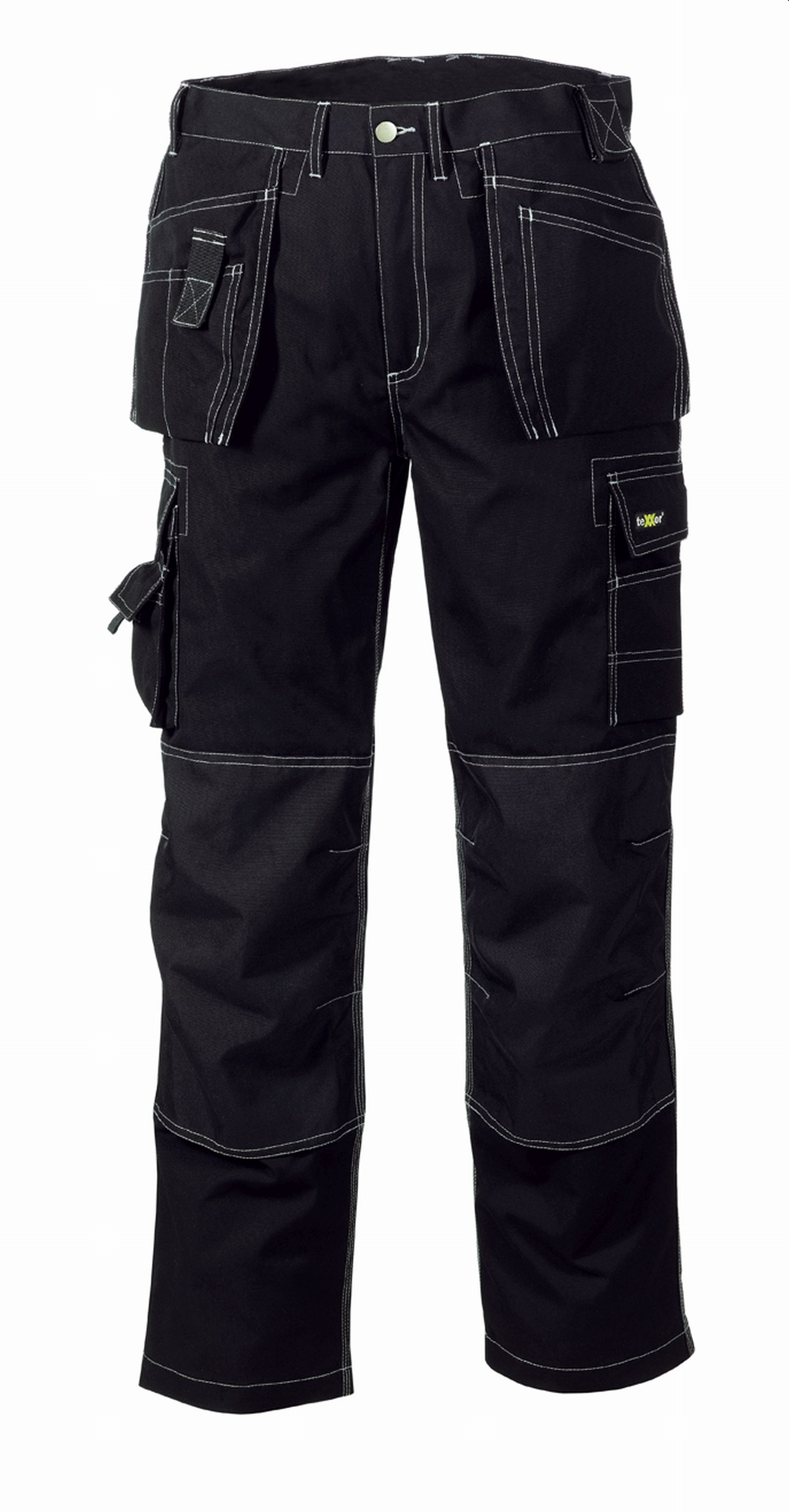 teXXor® Canvas (270 g/m²) Bundhose PANAMA in Schwarz, Größe 56