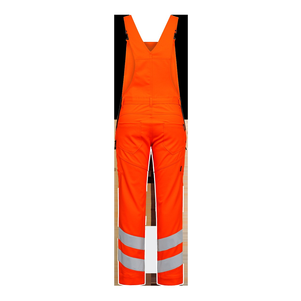 ENGEL Safety Latzhose mit 2-Wege-Stretch in Hi-vis Orange, Größe 54