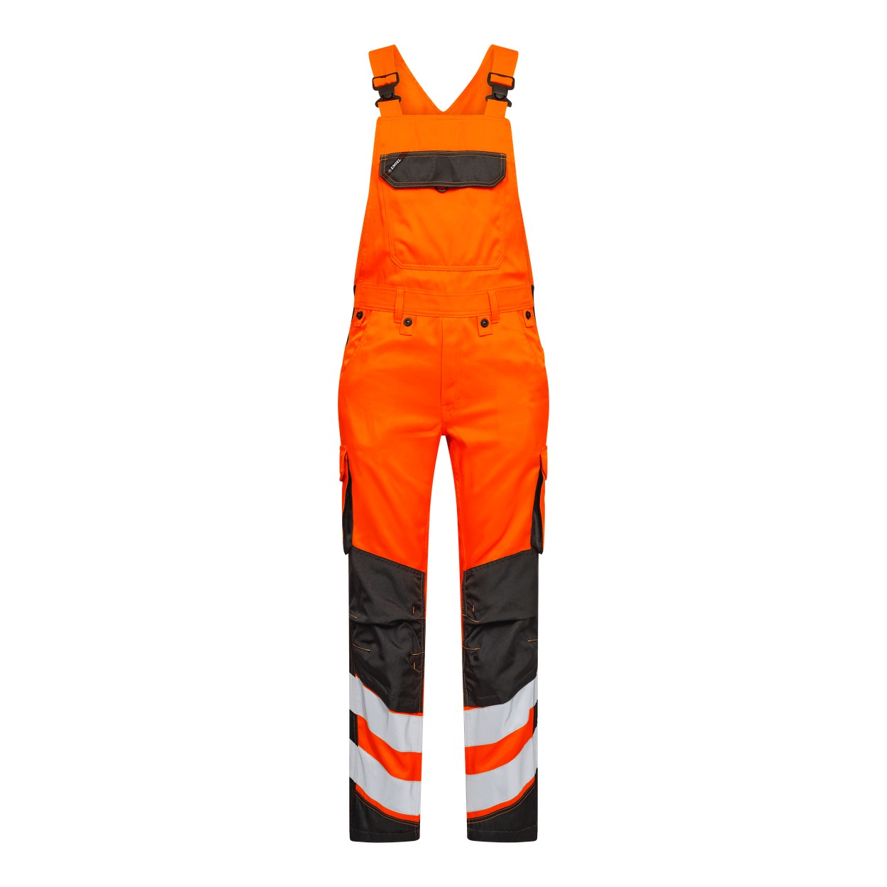 ENGEL Safety Light Latzhose in Orange/Anthrazit Grau, Größe 106