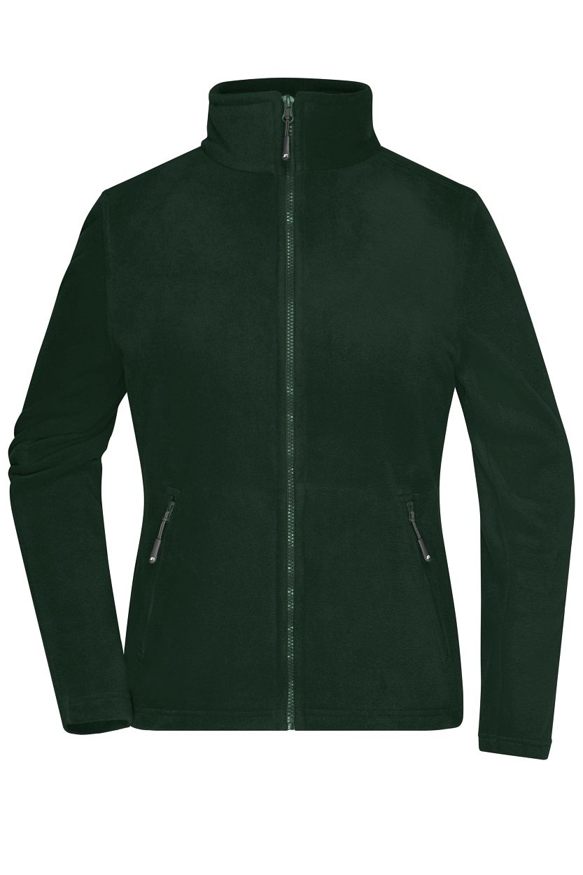 Ladies' Fleece Jacket "JN781" in Dark-Green, Größe 3XL - Daiber
