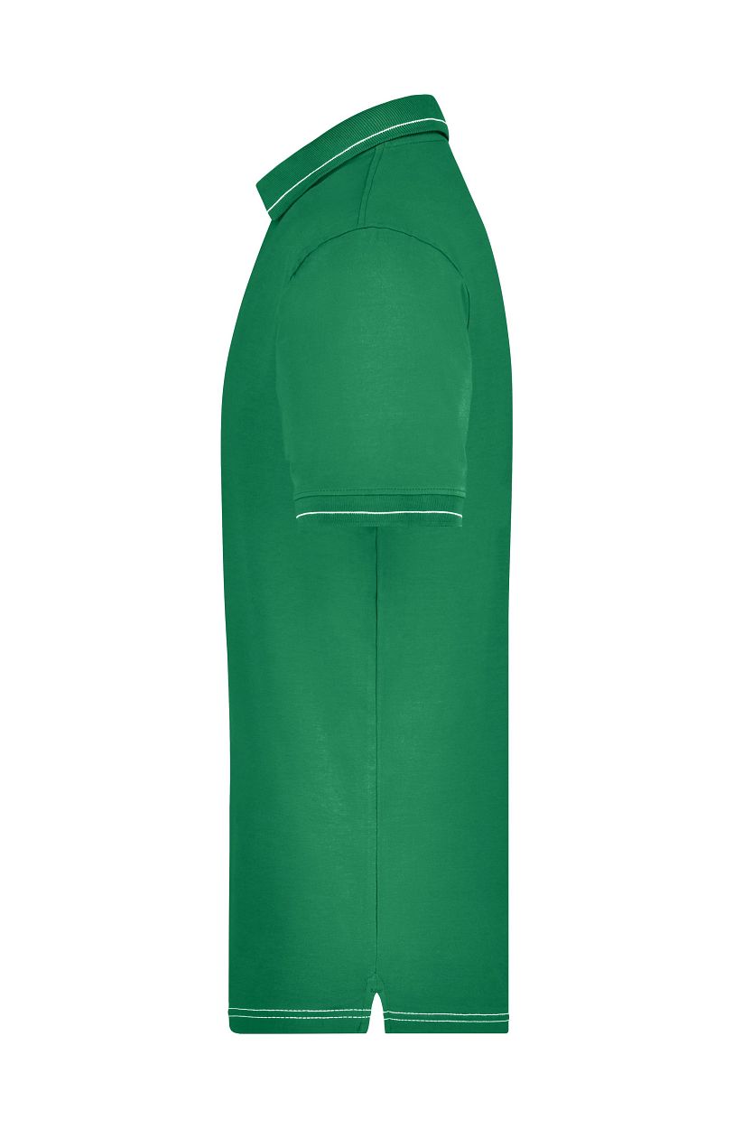 Men's Elastic Polo "JN569" in Irish-Green/White, Größe 3XL - Daiber