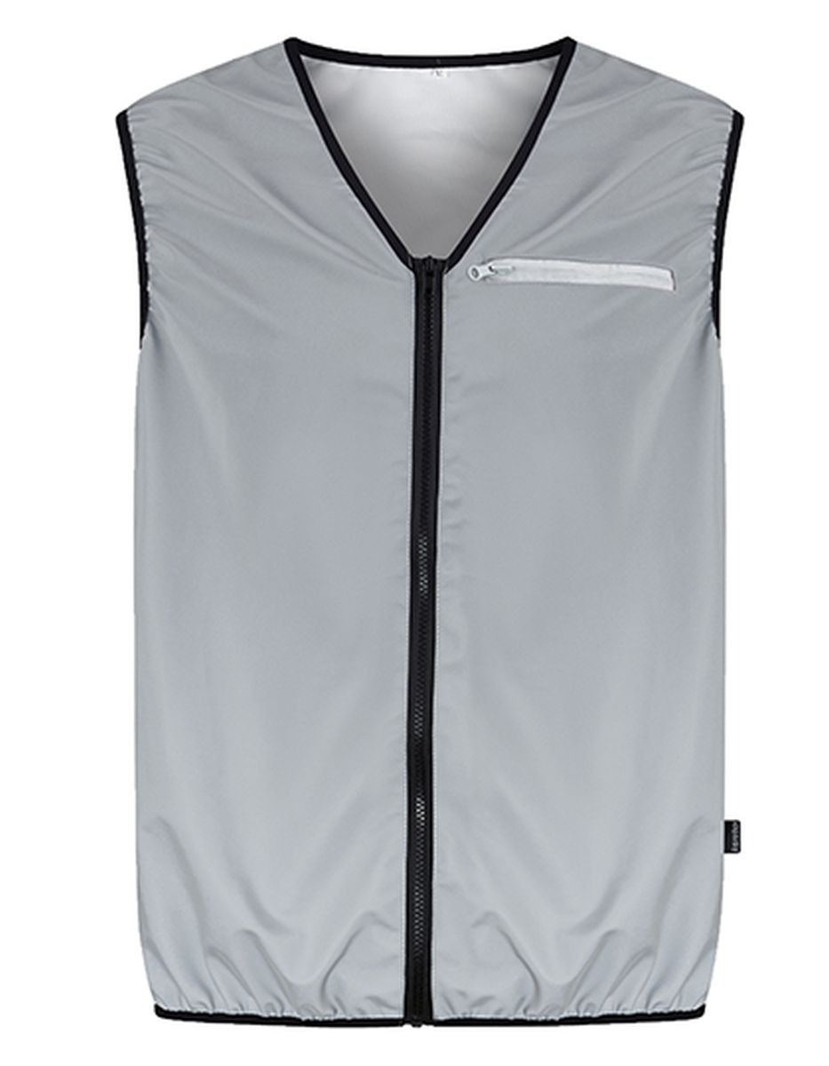 Korntex® Full Reflective Vest "Amsterdam" in Silver, Größe L