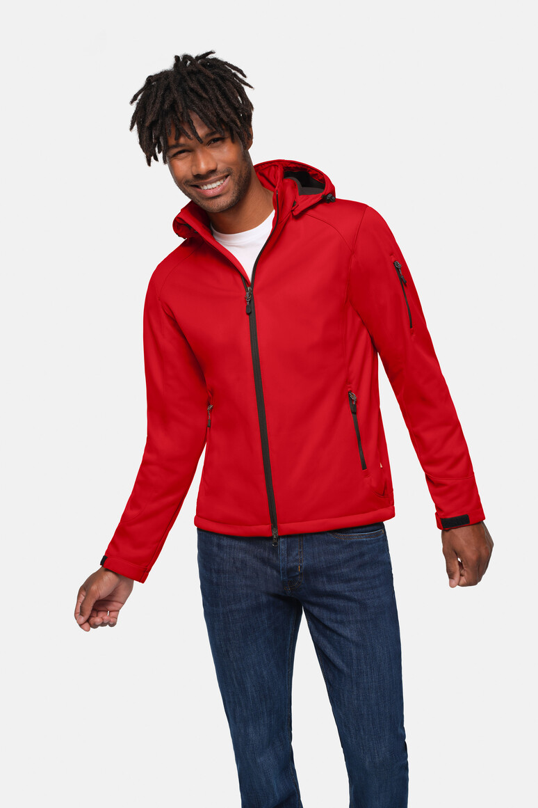 HAKRO 848 Softshelljacke Ontario in Rot, Größe 6XL