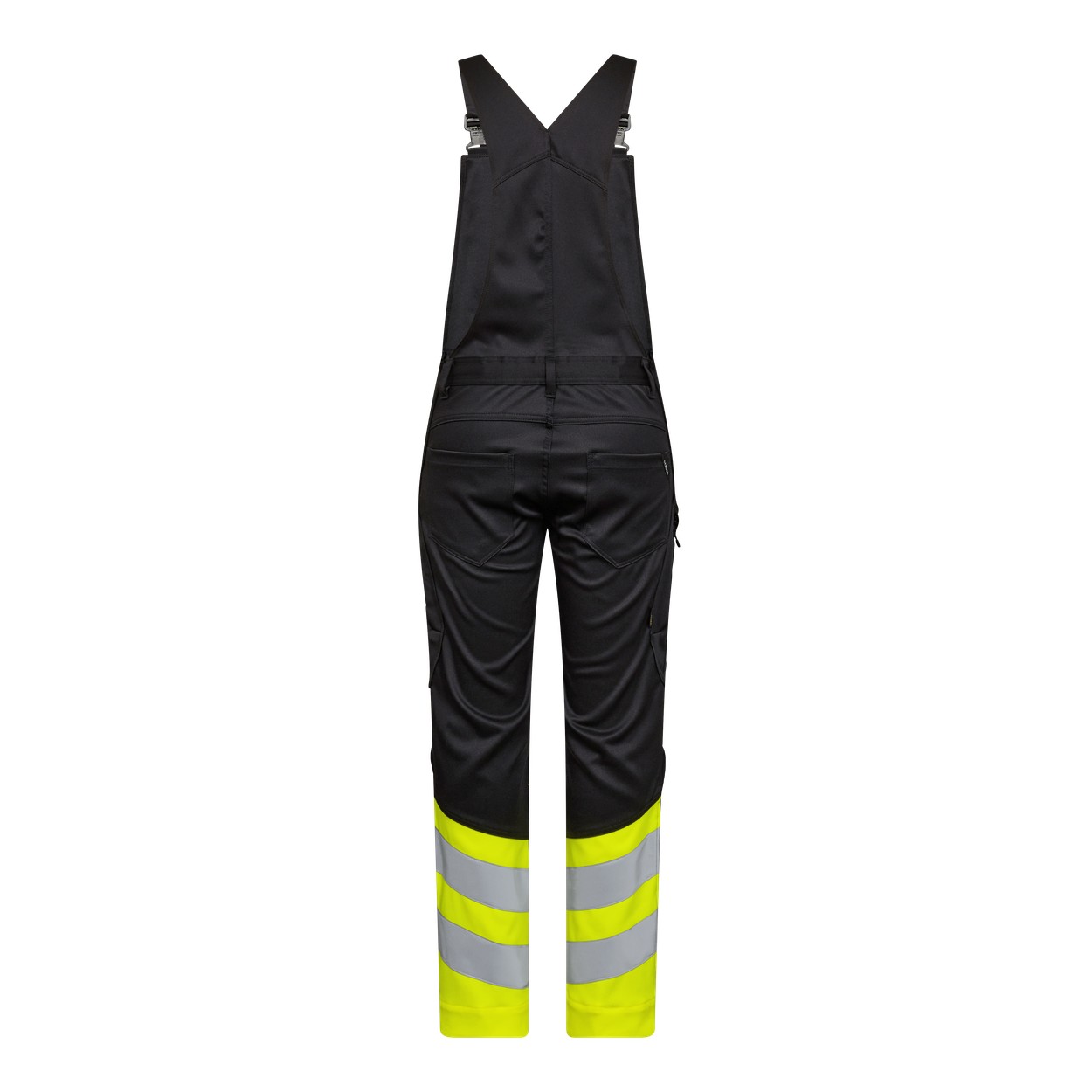 ENGEL Safety Latzhose mit 2-Wege-Stretch in Schwarz/Gelb, Größe 26