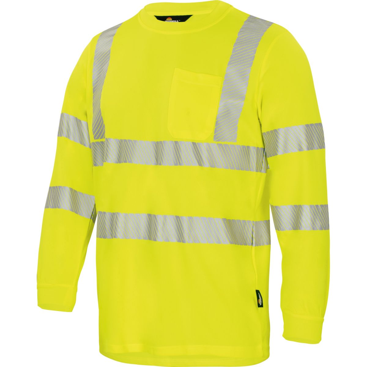 Warnschutz-Langarmshirt leuchtgelb von Vizwell