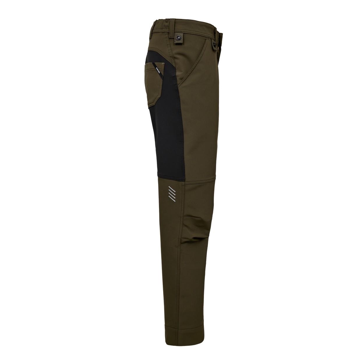 ENGEL Entire Damen Servicehose mit 4-Wege Stretch in Forest Green/Schwarz, Größe 48