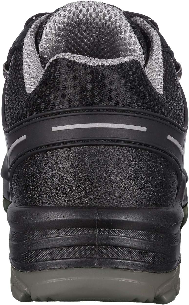 Halbschuh L3122 Leipzig in Schwarz/Grau, Gr. 48 von Leibwächter