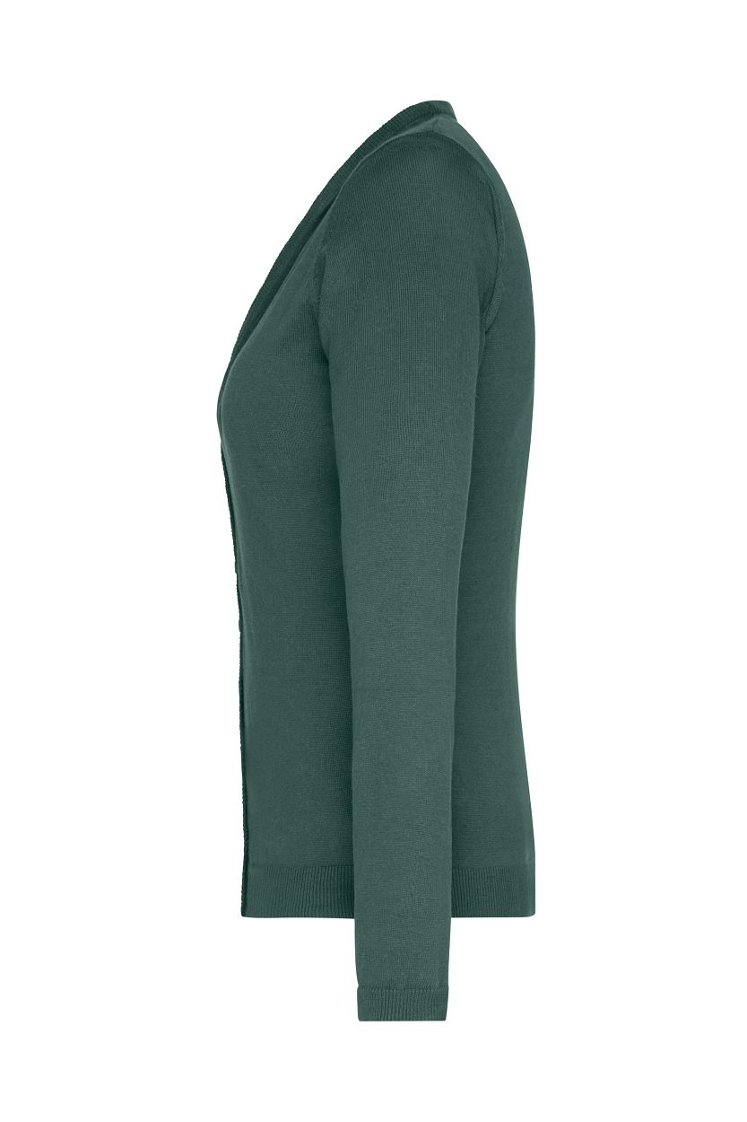 Ladies' V-Neck Cardigan "JN660" in Forest-Green, Größe 2XL - Daiber