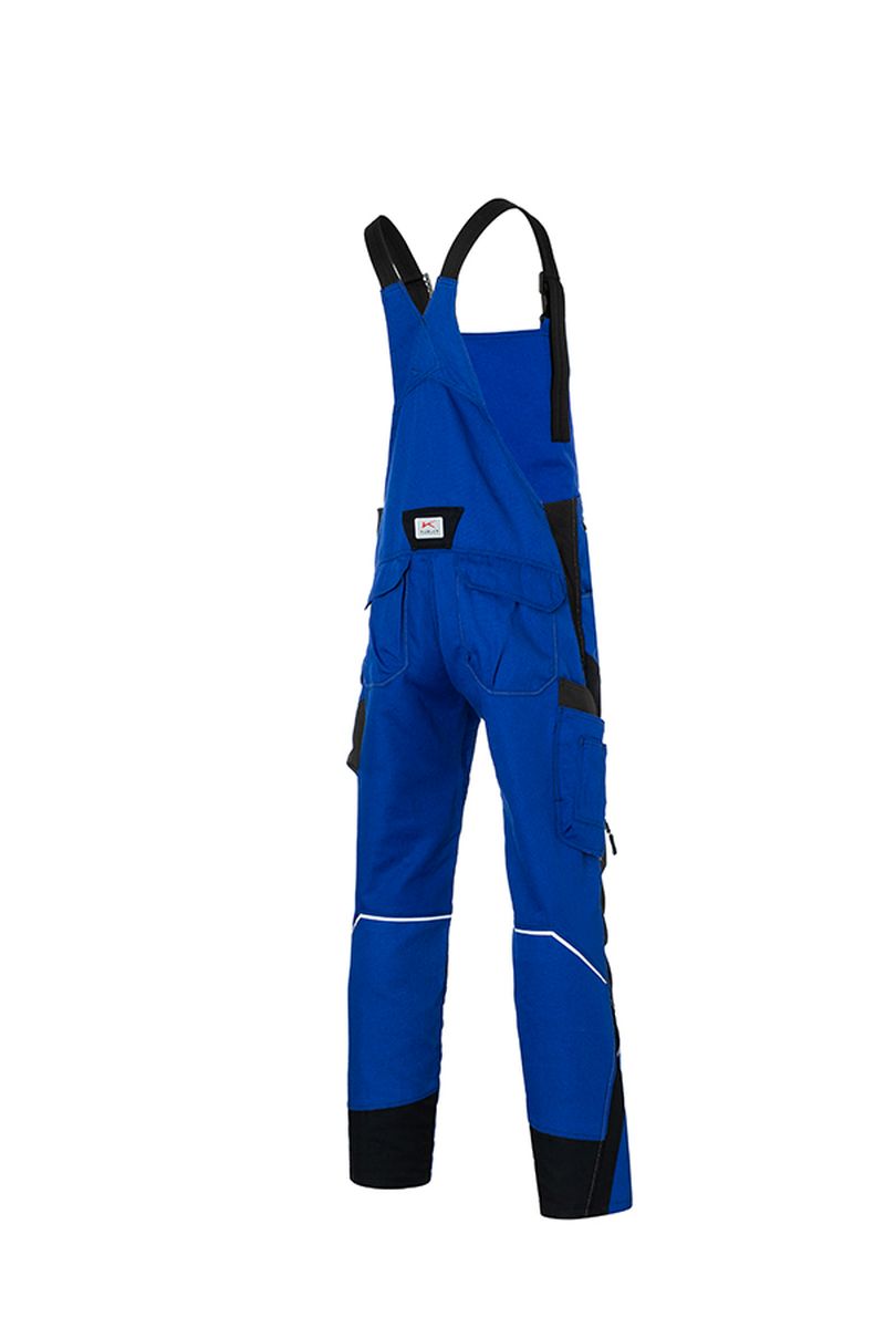 KÜBLER BODYFORCE Latzhose in Schwarz / Anthrazit, Größe 31