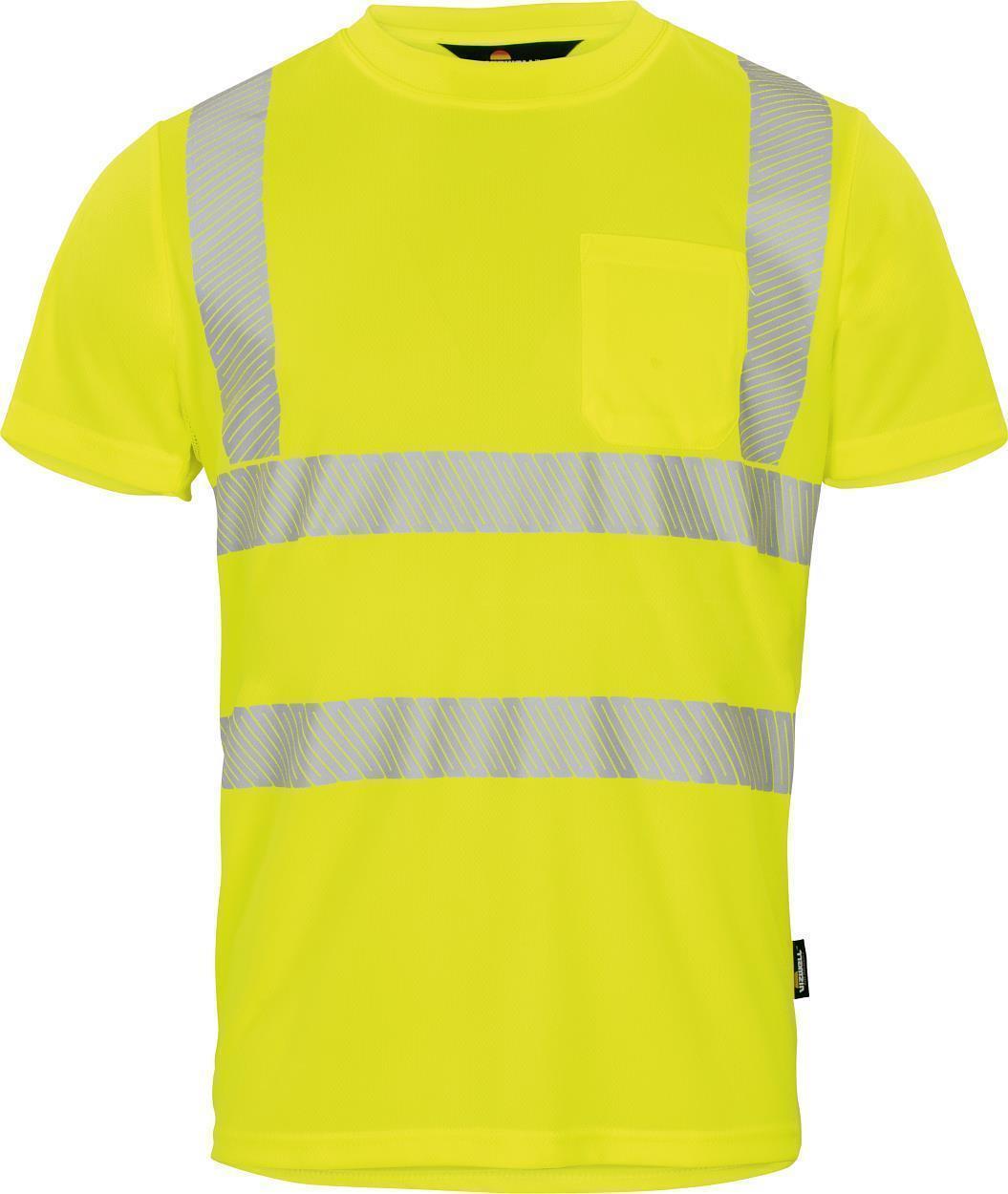 Warnschutz-T-Shirt leuchtgelb in Gr. XXL von Vizwell