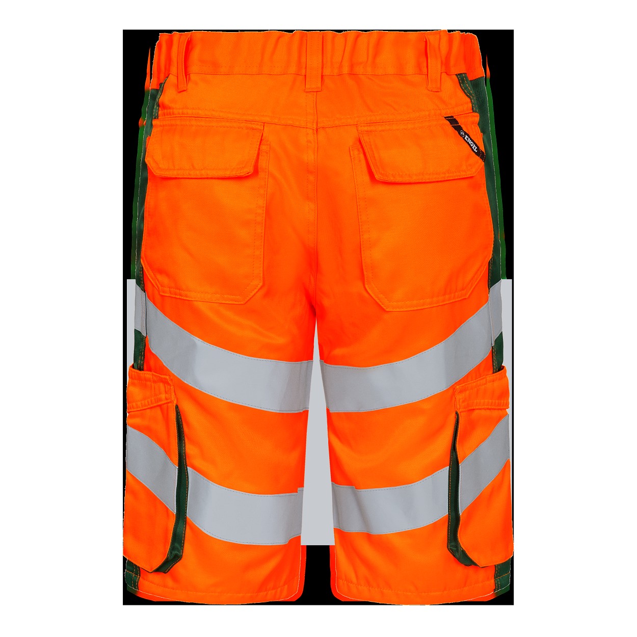 ENGEL Safety Light Arbeitsshorts in Orange/Grün, Größe 54