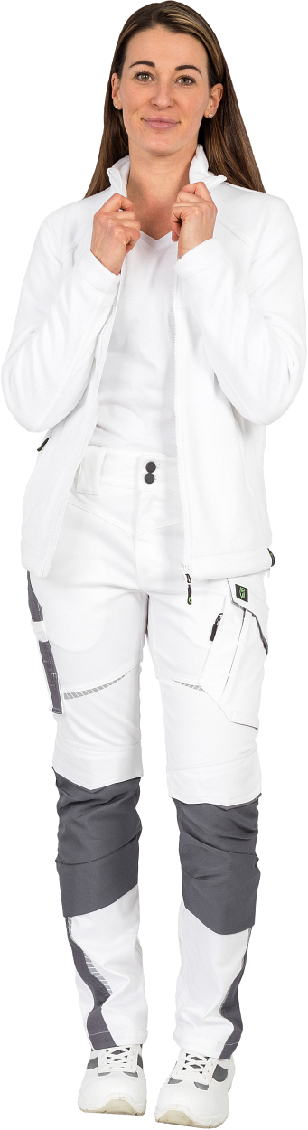 Damen-Bundhose Flex Line Weiß/Grau FLXDH, Gr. 52 von Leibwächter