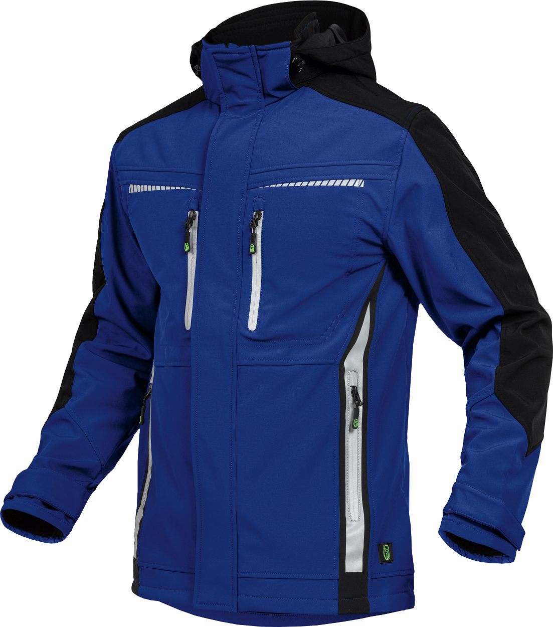Softshelljacke Flex Line Kornblau/Schwarz FLEXS, Gr. 2XL von Leibwächter