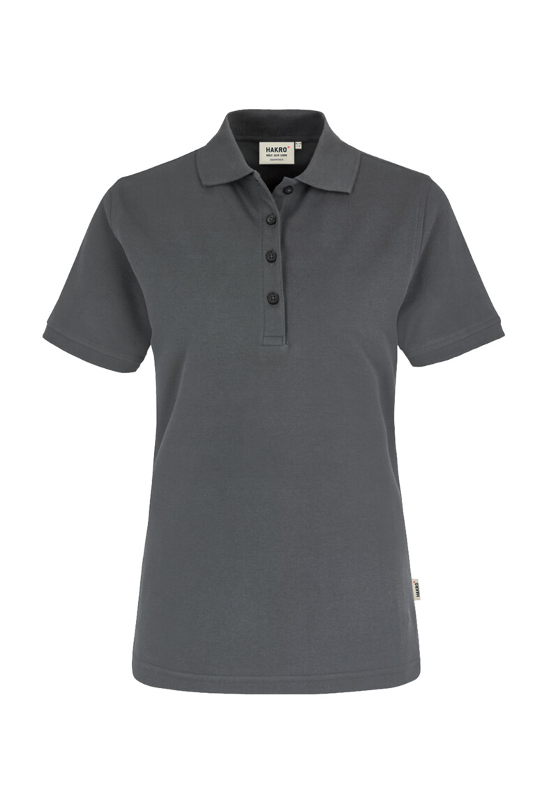 HAKRO 110 Damen Poloshirt Classic in Graphit, Größe 3XL